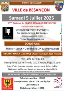 Régional Besançon 5 juillet